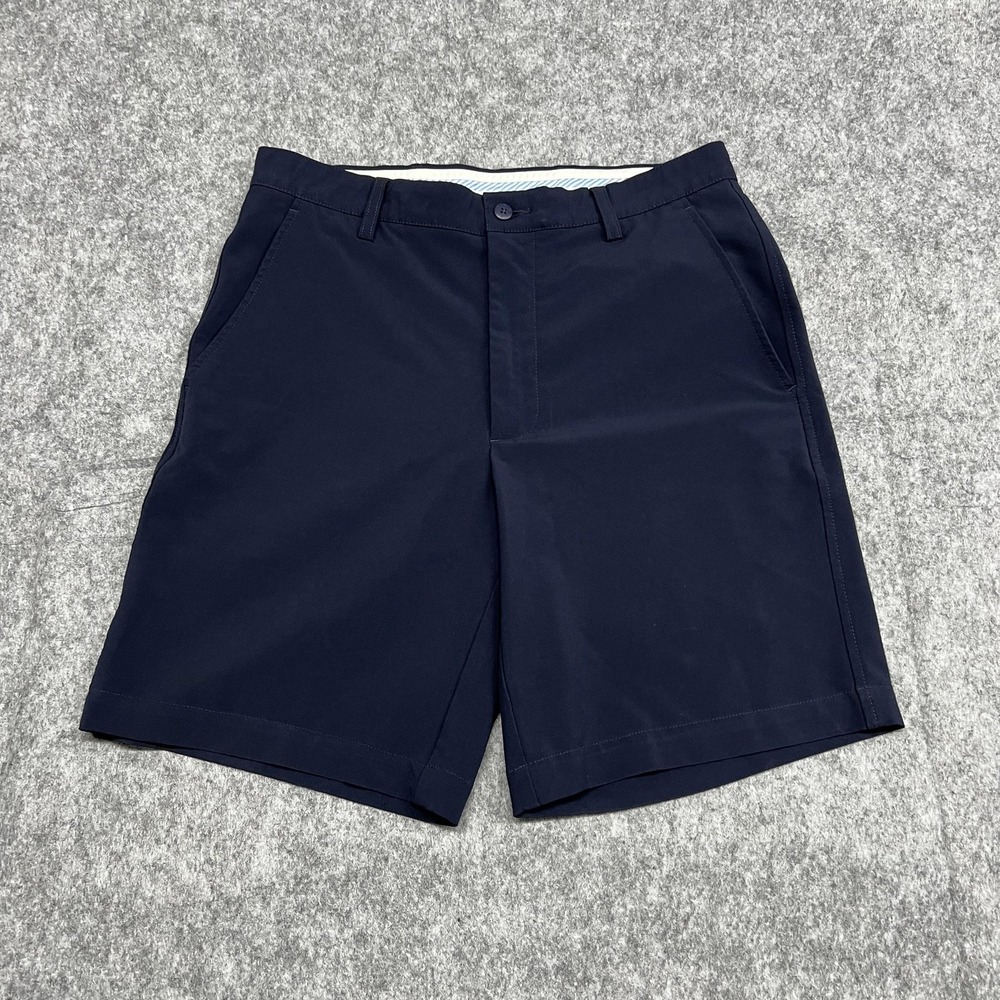 FootJoy Shorts Mens 32 Blue Microfiber Chino Stretch Classic Casual Preppy Golf